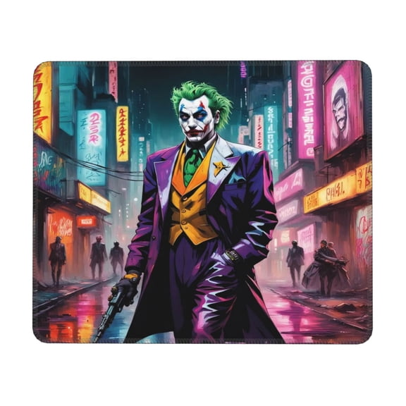 Joker Mousepad Rectangle Cartoon Printed Non-Slip Rubber Base Mouse Pad
