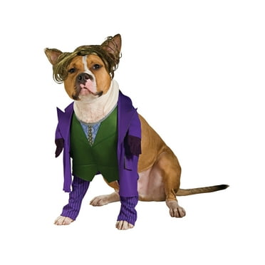 DC Comics The Dark Knight Joker Walking Pet Costume for Dogs or Cats by Rubies, Large