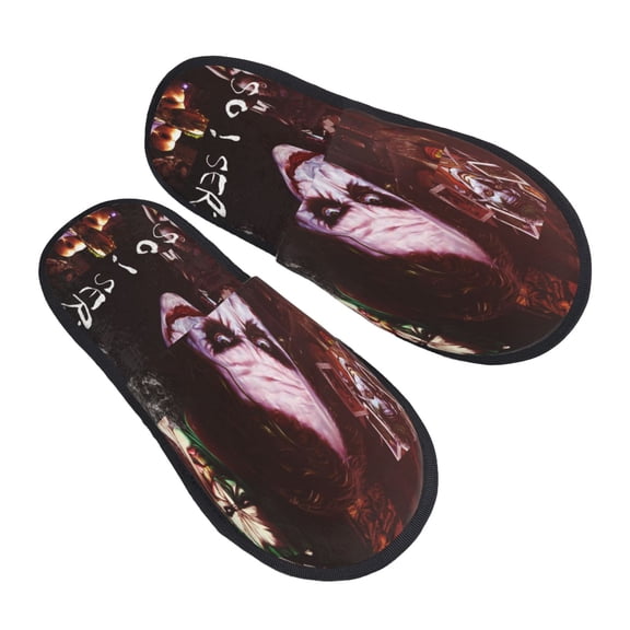 Joker Slippers for Women Men Cotton Home Slippers Soft Fleece for Indoor Outdoor