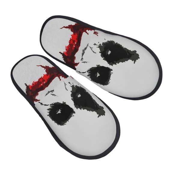 Joker Slippers for Women Men Cotton Home Slippers Soft Fleece for Indoor Outdoor