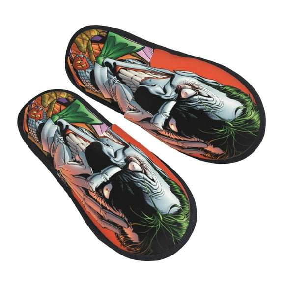 Joker Slippers for Women Men Cotton Home Slippers Soft Fleece for Indoor Outdoor