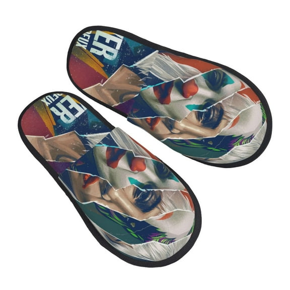 Joker Slippers for Women Men Cotton Home Slippers Soft Fleece for Indoor Outdoor