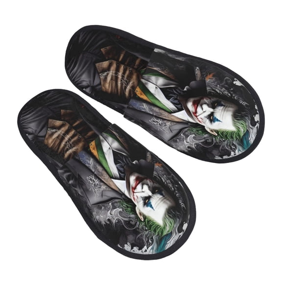 Joker Slippers for Women Men Cotton Home Slippers Soft Fleece for Indoor Outdoor