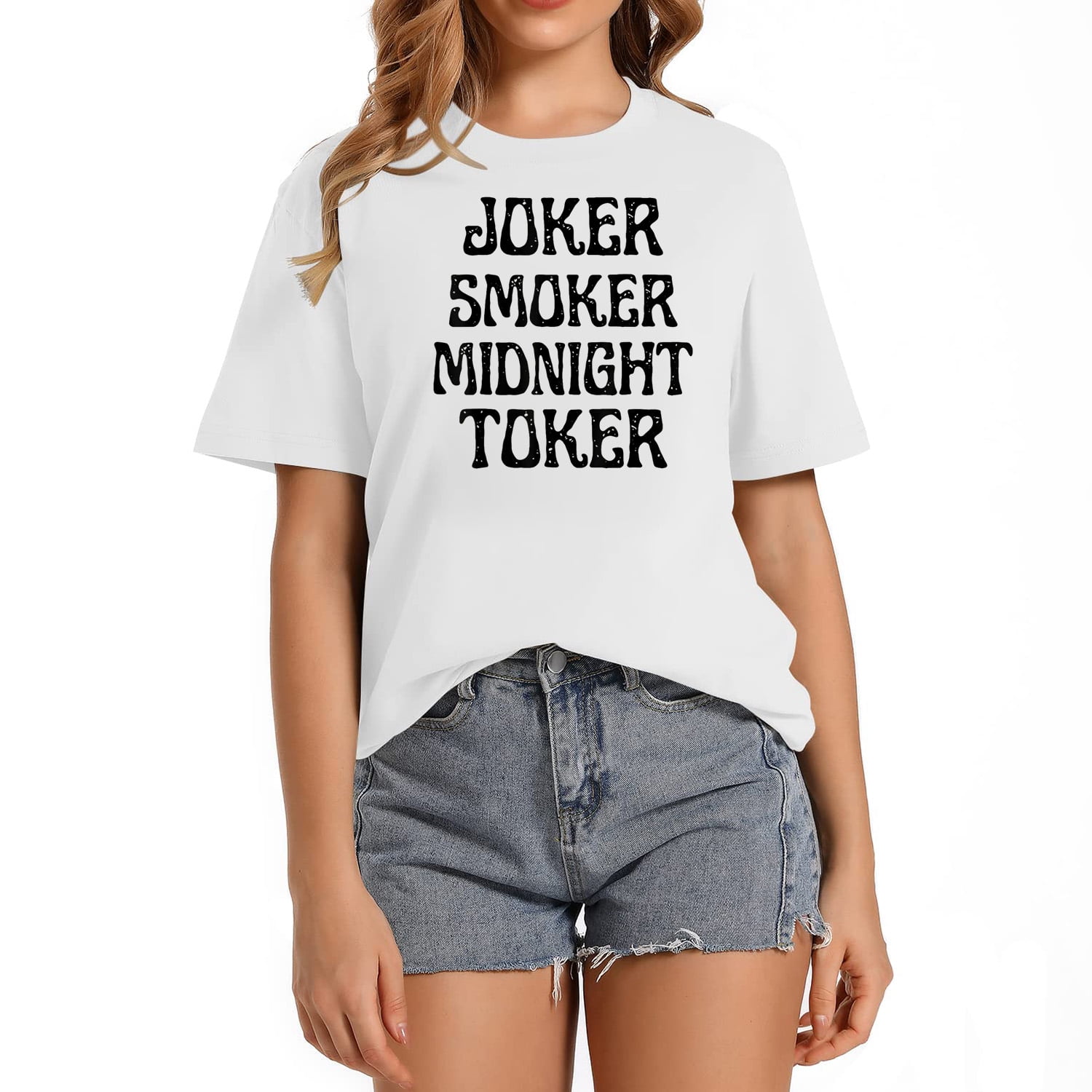 Joker Smoker Midnight Toker Funny Quotes Classic T-Shirt 