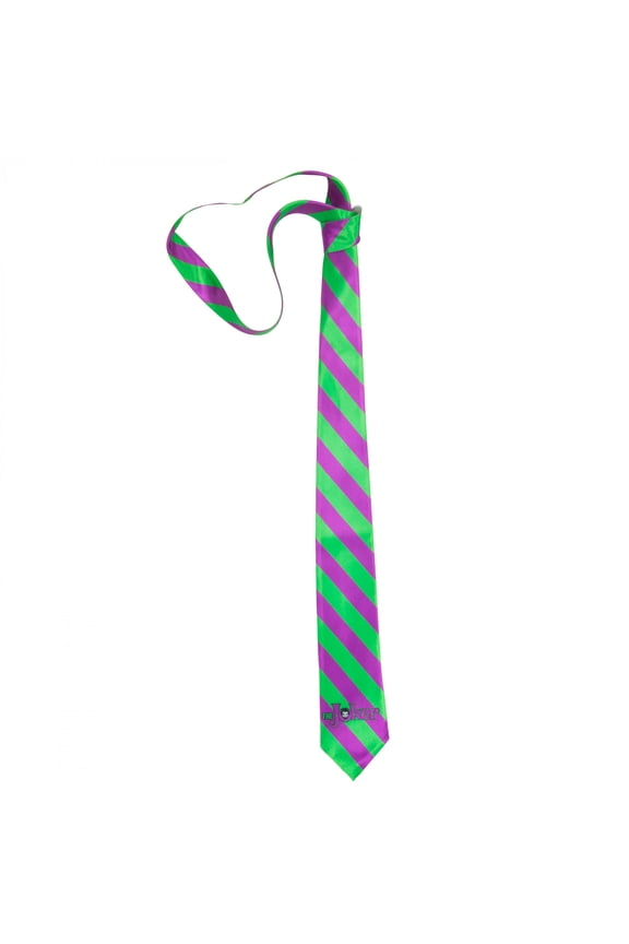 Joker Striped and Title Logo Necktie