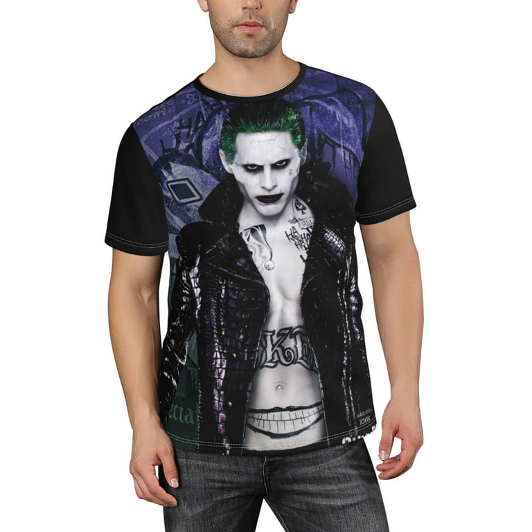 Joker Suicide Squad T-Shirt for Men Novelty 3D Pritneted Casual