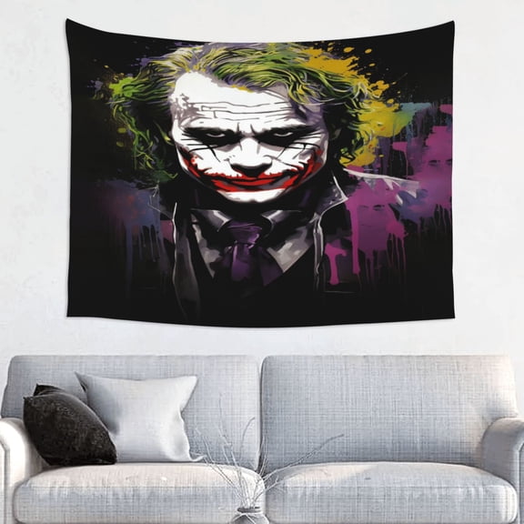 Joker Tapestry Anime Poster Large Background Wall Art Bedroom Wall Decor for Birthday Party 29x37in