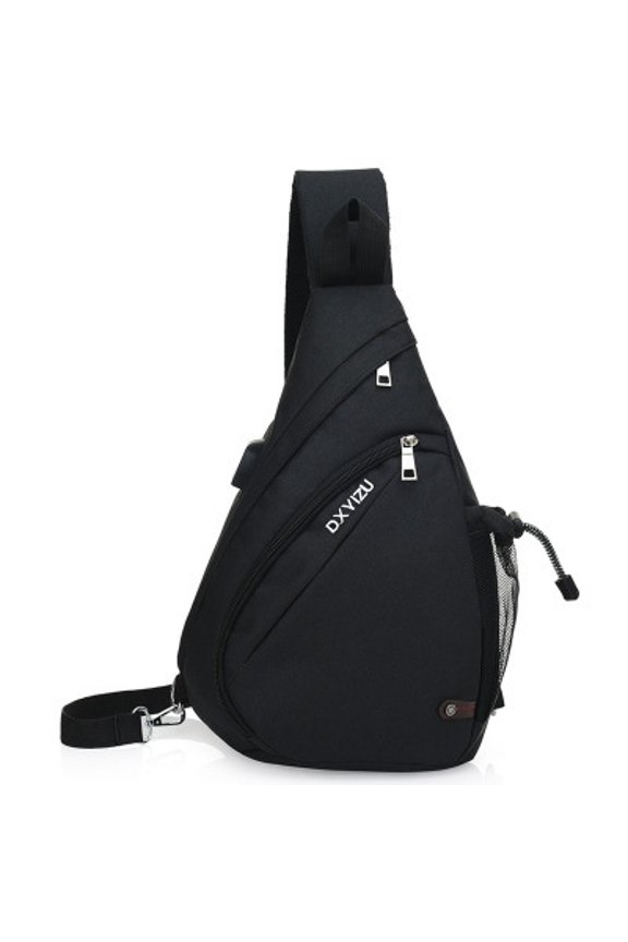 Joker Water Drop Bag Outer Sport Shoulder Crossbody bag,Black