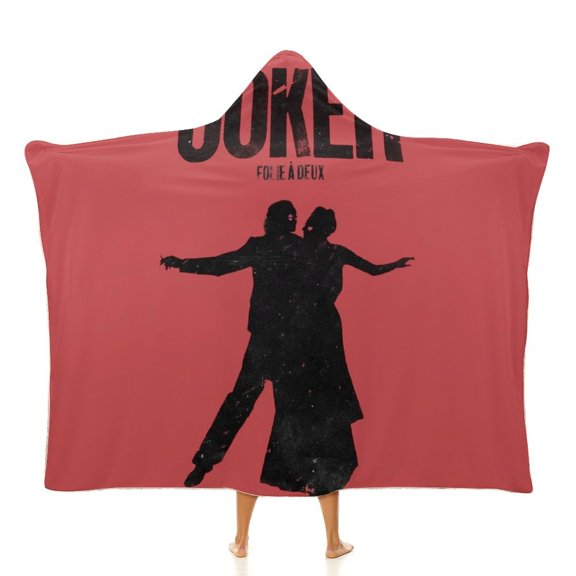 Joker Wearable Fleece Blanket Hoodie Cloak Hooded Blanket 60"x80"