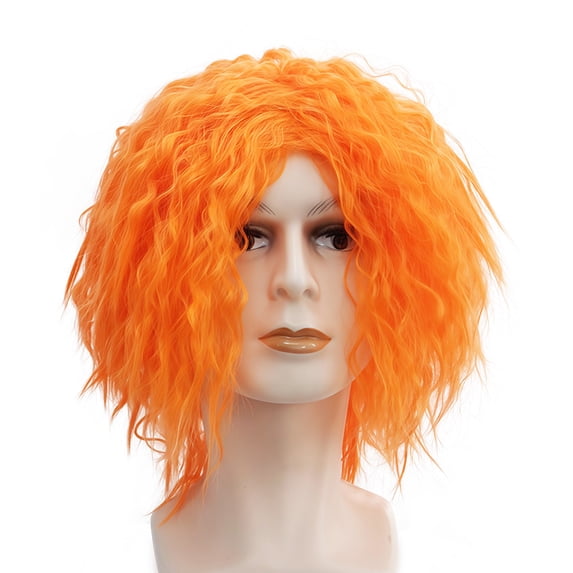 Joker Wig - Men's Green Anime Short Wavy Synthetic Hair Wig for Halloween Cosplay & Clown Costume