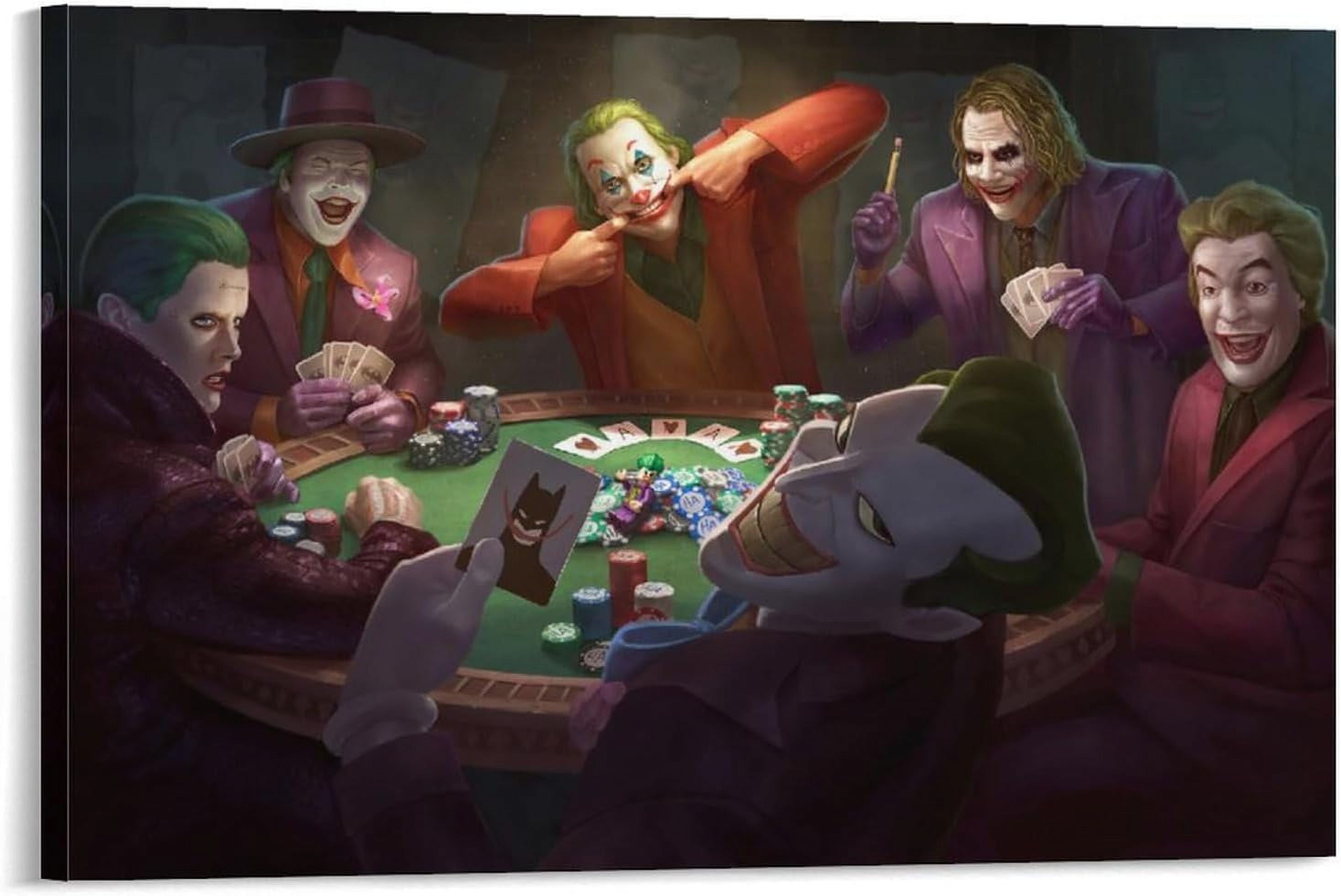 Jokers Movie Pokers Art Posters Wall Art Paintings Canvas Wall Decor