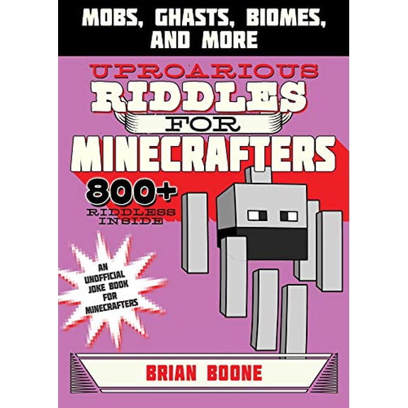Pre-Owned Jokes for Minecrafters: Uproarious Riddles for Minecrafters : Mobs, Ghasts, Biomes, and More (Paperback)