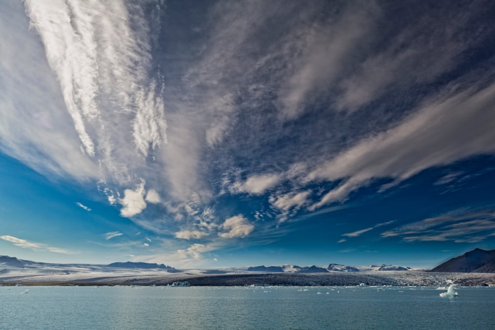 Jokulsarlon Glacial Lagoon Breidamerkurjokull Vatnajokull Ice Cap Iceland Canvas Art - Panoramic Images (36 x 12)