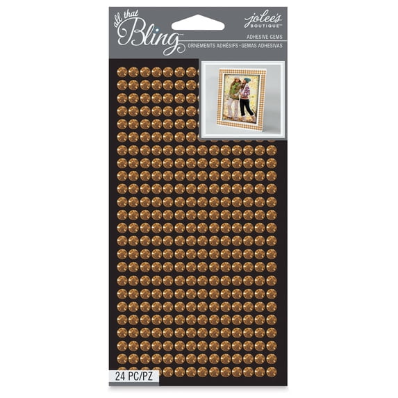 Jolee's Boutique All That Bling Adhesive Gems 24/Pkg-Gold