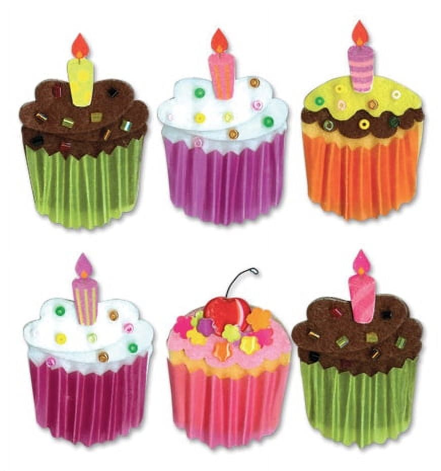 Jolee's Boutique Cupcake Aufkleber, 3D – Für Scrapbooking Und Karten
