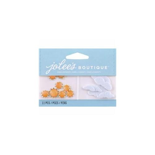 Jolee's Boutique Dimensional Embellishments 11/Pkg-Suns & Clouds