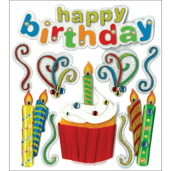 Jolee's Boutique Dimensional Stickers - Happy Birthday