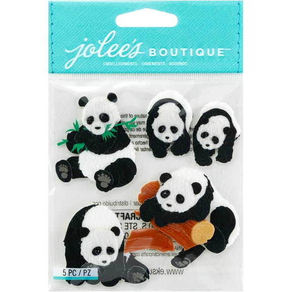 Jolee's Boutique Dimensional Stickers-Pandas
