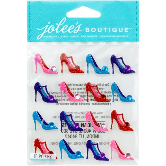 Jolee's Cabochon Dimensional Repeat Stickers-Pumps