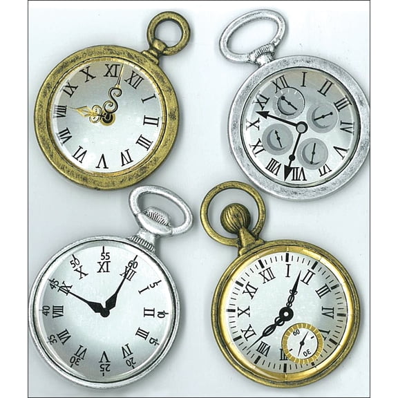 Jolee's Boutique Dimensional Stickers-Vintage Pocket Watches