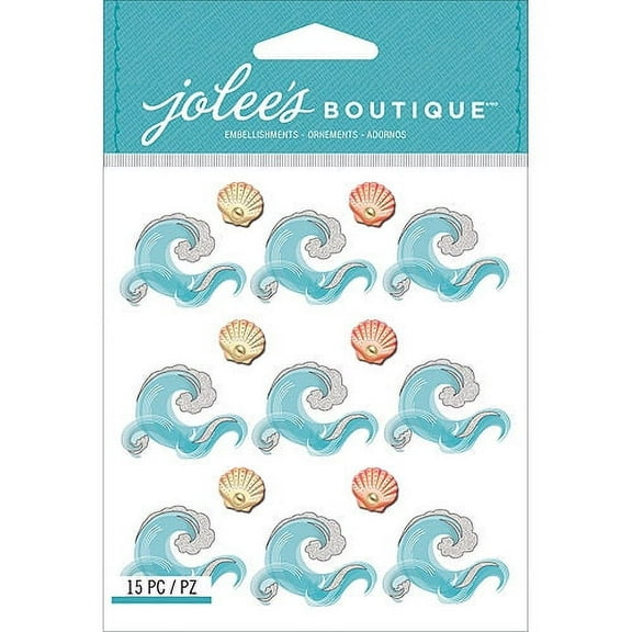 Jolee's Boutique Mini Repeats Stickers-Waves