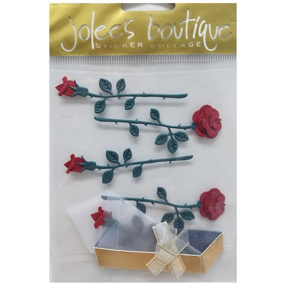 Jolee's Boutique Themed Stickers-Red Roses