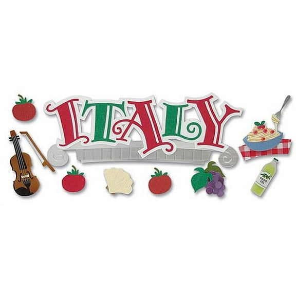 Jolee's Boutique Title Wave Dimensional Stickers, Italy