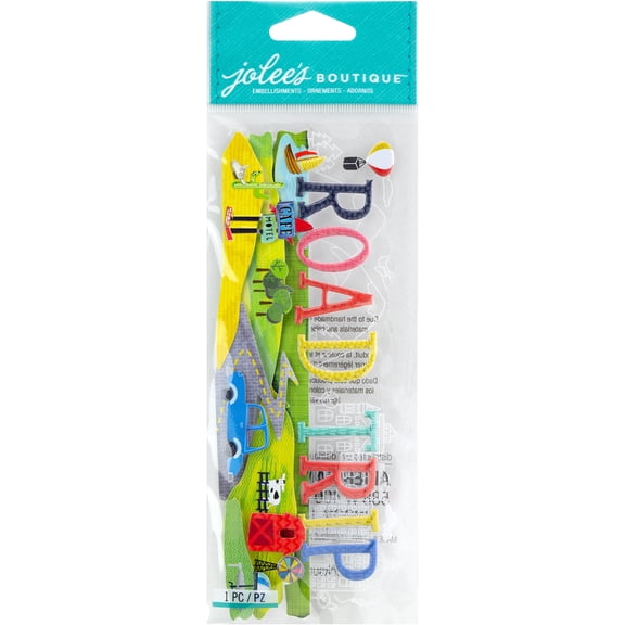 Jolee's Boutique Title Waves Dimensional Stickers-Road Trip
