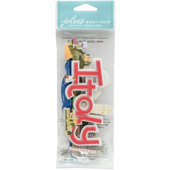 Jolee's Boutique Title Waves Dimensional Stickers-italy