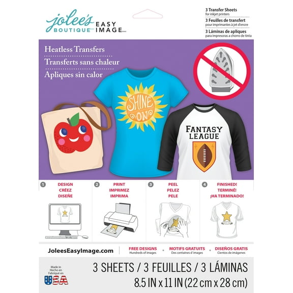 Jolee's Heatless Transfer Sheet 3/Pkg