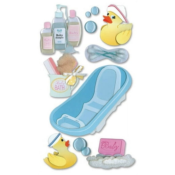Jolee's Le Grande Dimensional Stickers-Bath Time