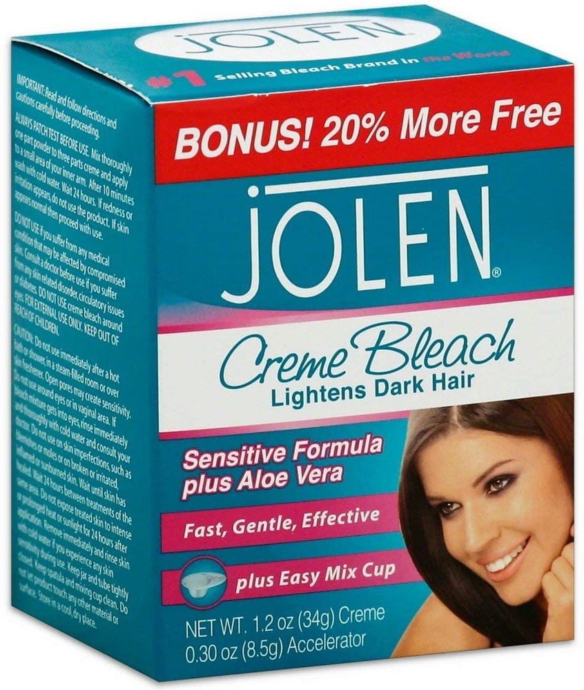 Jolen Creme Bleach Sensitive Formula Plus Aloe Vera 1.2 oz