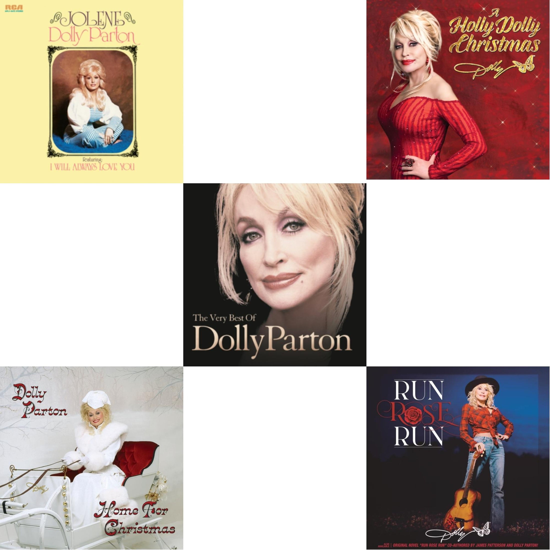 Jolene (140G/Dl Insert) & Home For Christmas (140G) & Very Best Of Dolly Parton (2LP) & Holly Dolly Christmas (Ultimate Deluxe Edition) & Run Rose Run
