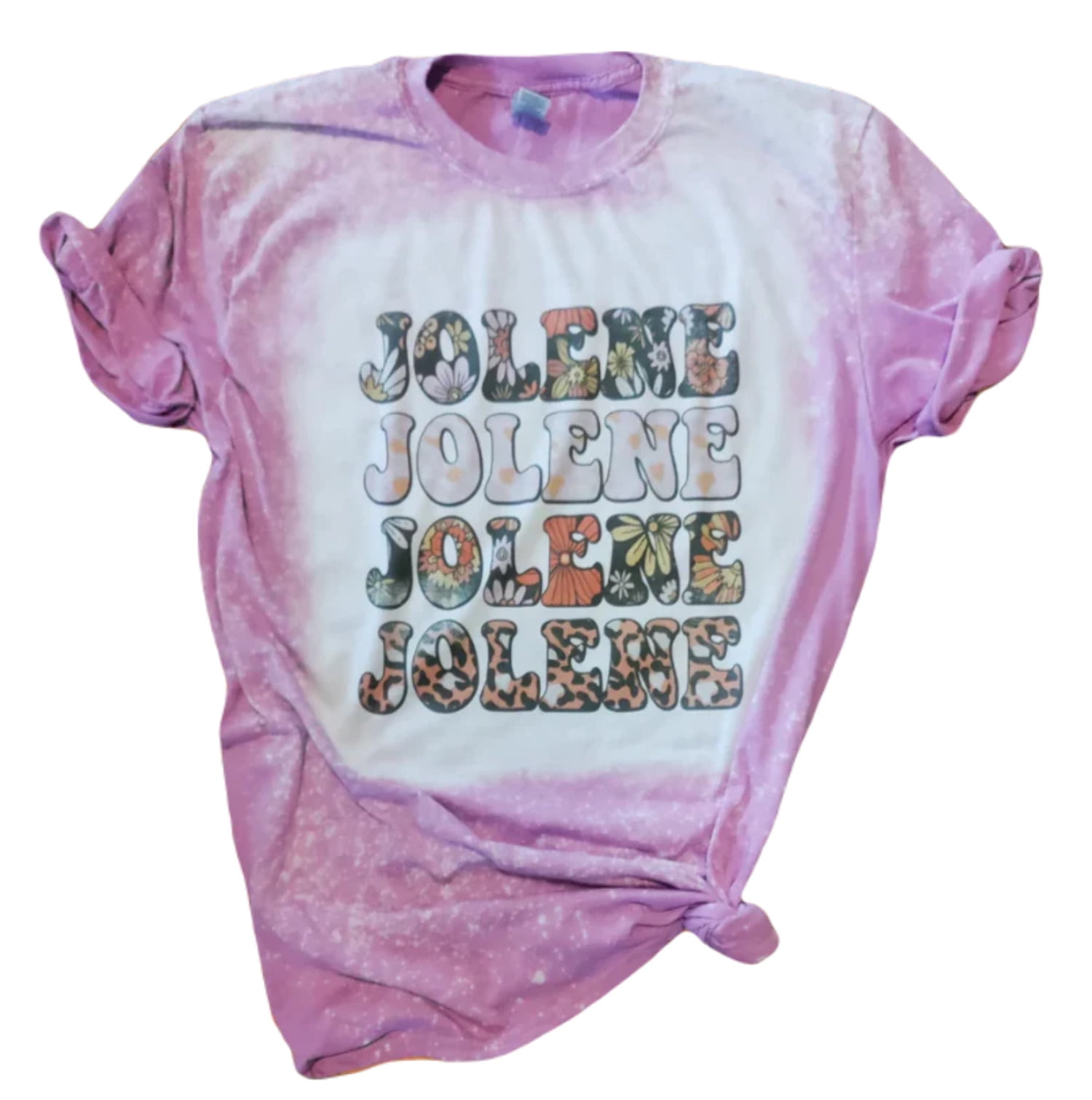 Jolene Dolly Parton Bleached Tie Dye TShirt