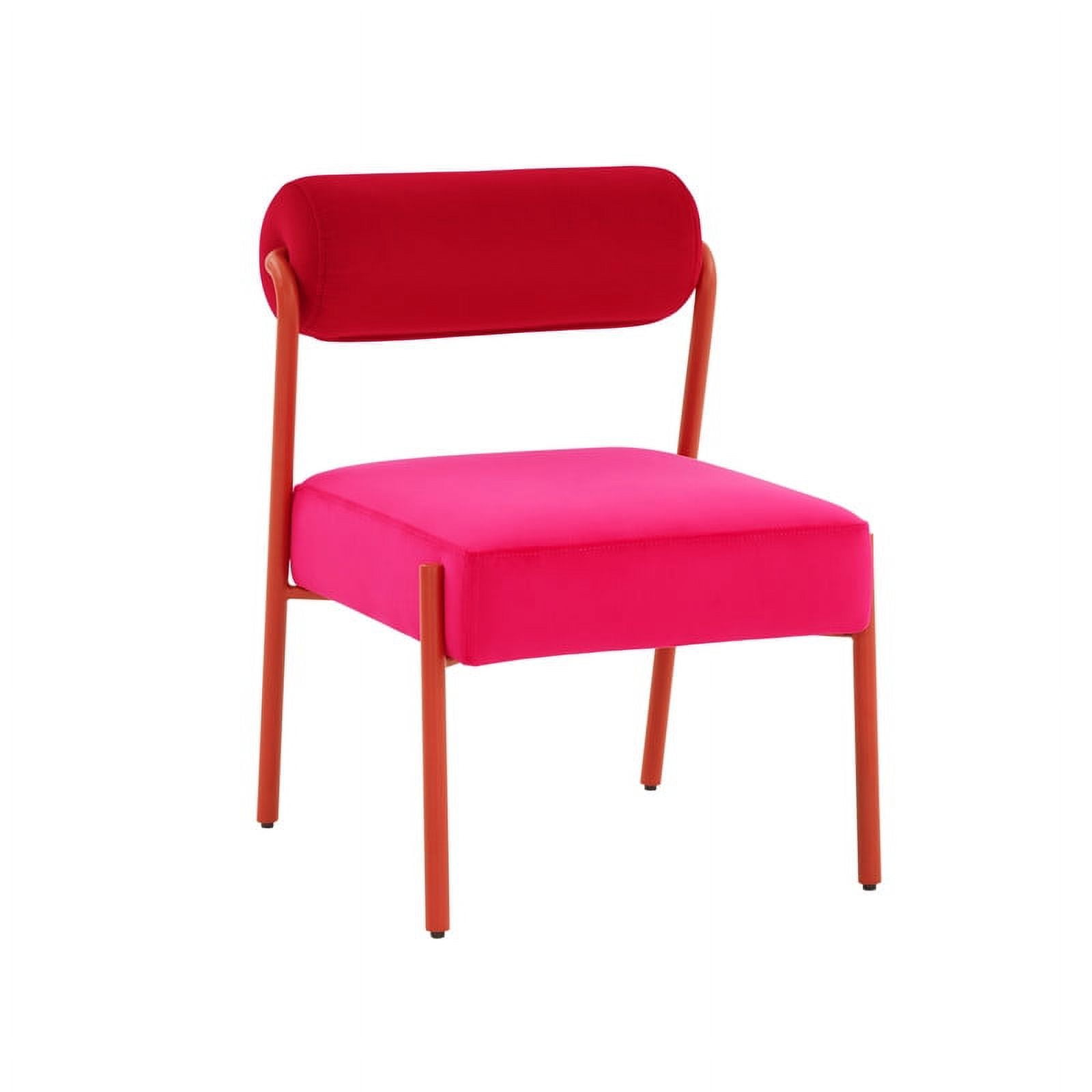 Jolene Hot Pink Velvet Accent Chair - Walmart.com