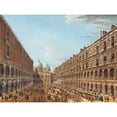 thumbnail image 1 of Joli Courtyard Procession Venice Italy Painting Extra Large Art Print Wall Mural Poster Premium XL, 1 of 3