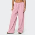 thumbnail image 1 of JoliSweat Sweatpants Women Wide Leg Sweat Pants Straight Sweats Baggy Jogging Tall Yoga Lounge Track with Pockets Joggers Pink S, 1 of 7