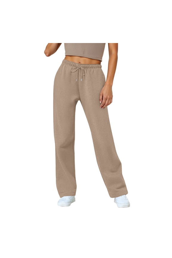 Sweatpants Women Wide Leg Sweat Pants Straight Sweats Baggy Jogging Tall Yoga Lounge Track with Pockets Joggers