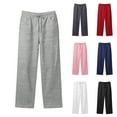 thumbnail image 1 of JoliSweat Womens Sweatpants Wide Leg Drawstring Workout Casual Baggy Pants High Waist with Pockets, 1 of 5