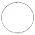 thumbnail image 1 of Jolie - 10 Carat Graduated Diamond Tennis Necklace ( Classic Setting), 1 of 3