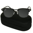 thumbnail image 1 of Jolie Rose Ladies Plastic Browline Sunglasses and Sunglass Hard Case Black, 1 of 3