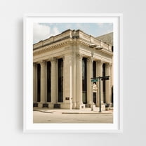 Joliet Architectural 01 - Joliet Illinois Photography White Framed Wall Art Print 16 x 20 inches