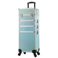 thumbnail image 1 of 4 in 1 Rolling Makeup Train Case Large Cosmetic Trolley Box Salon Barber Case Traveling Cart Trunk, 1 of 7