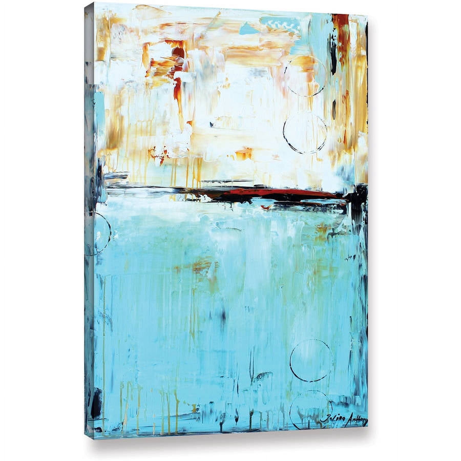 Jolina Anthony "Abstract In Blue" Gallery-Wrapped Canvas
