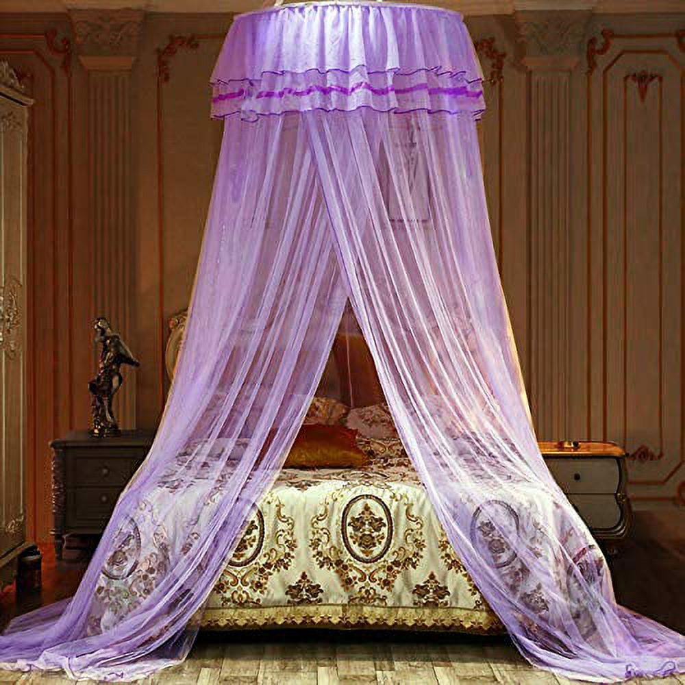 Jolitac Bed Canopy Lace Mosquito Net for Girls Beds, Unique Princess