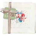 thumbnail image 1 of Jolitee Decorative Hemstitch Cocktail Napkins, 6"x6" Washable Linen-Like Cloth Napkins, Handmade for Entertaining and Everyday Use (American Balloons), 1 of 9