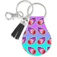 thumbnail image 1 of Jolitee Neoprene AirTag Compatible Case Keychain – Durable & Stylish Holder with Secure Ring and Clip, Compatible with Apple AirTag (Basketball), 1 of 7