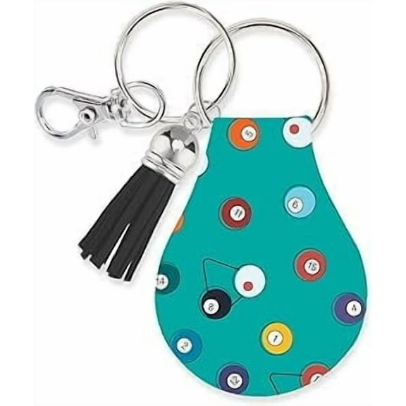 Jolitee Neoprene AirTag Compatible Case Keychain – Durable & Stylish Holder with Secure Ring and Clip, Compatible with Apple AirTag (Pool)