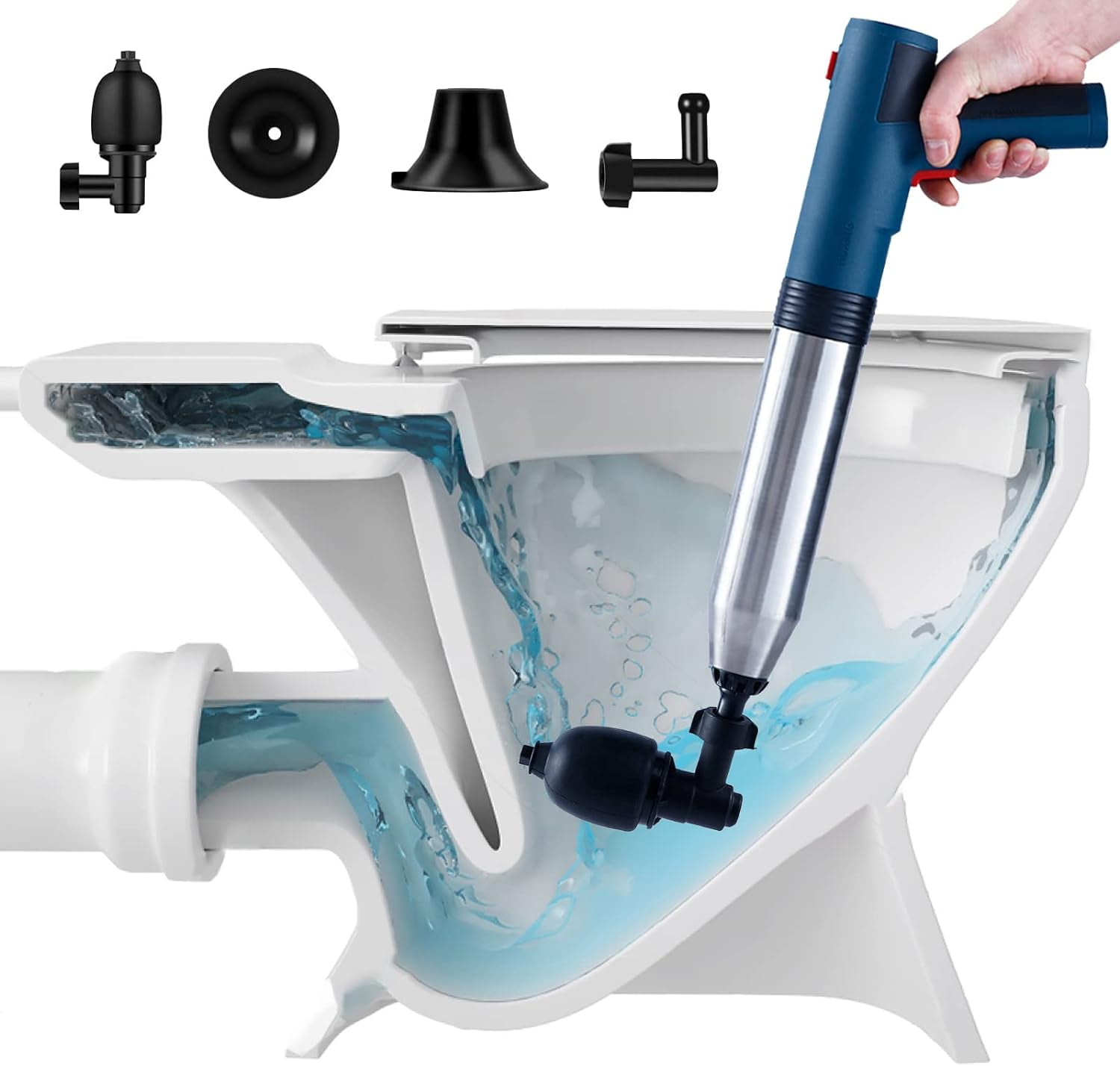 Jollebone Electric Toilet Plunger High Pressure Plungers for Bathroom
