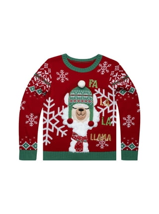 Fa La La Llama Ugly Christmas Sweater Funny Xmas Youth Kids Girls' Fit –  Tstars